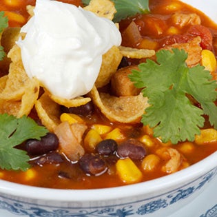 Freezer-to-Slow Cooker Chicken Taco Soup