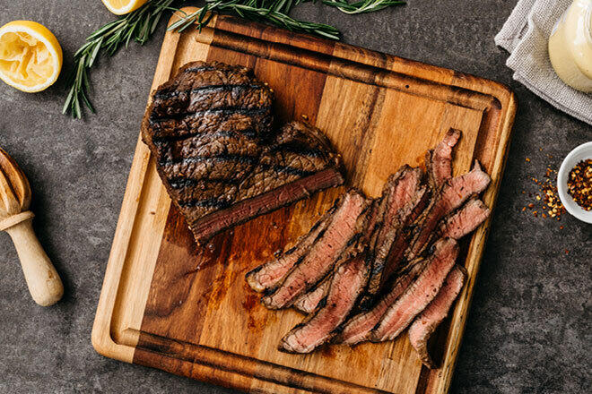 Grilled London Broil with Balsamic Marinade